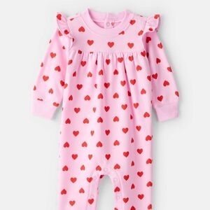 NWT ♡ Carter's Pink and Red Heart Pajamas